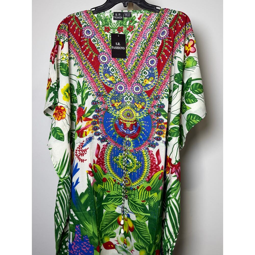 Kaftan Dresses for Women Beach Coverups, One Size Kaftans for Loungewear & Swim